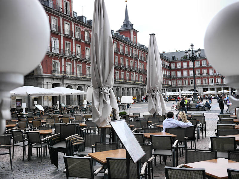 Madrid Plaza Mayor Terrasse