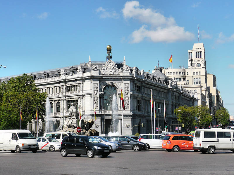 Madrid Place Cibeles Banque Espagne