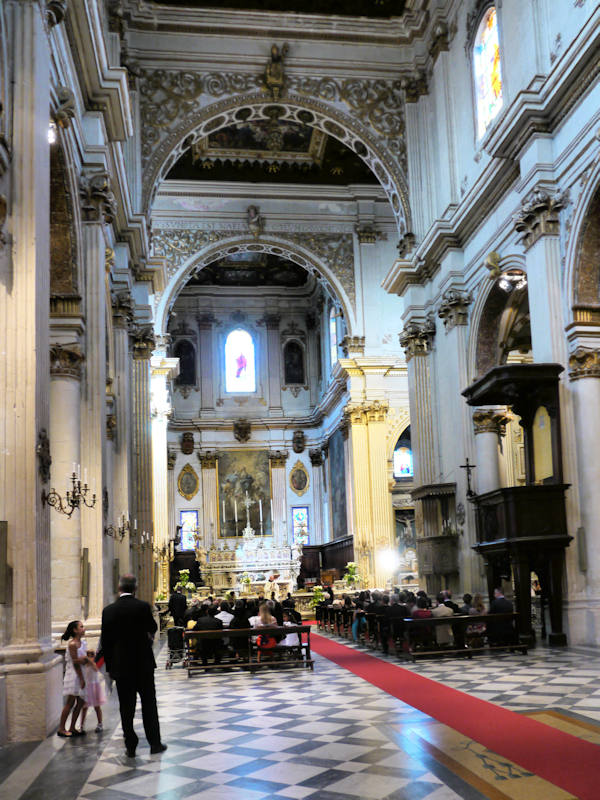 Lecce Les Pouilles Cathedrale Lecce Interieur