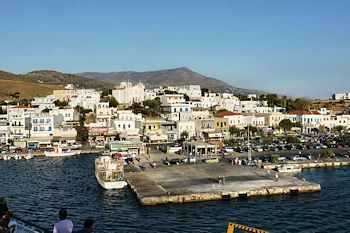 L'île d'Andros au nord des Cyclades