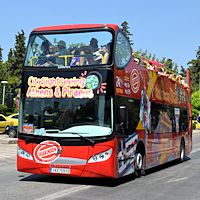 Visite en bus d'Athènes. Pass 24h illimité.